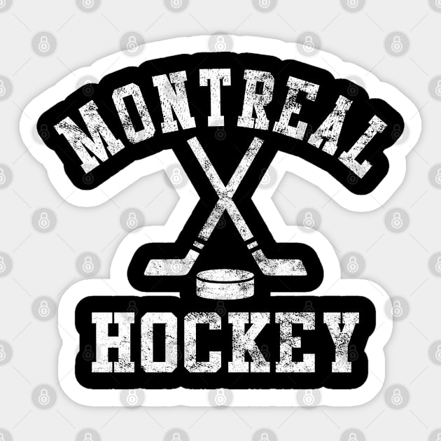 Vintage Montreal Hockey Sticker by tropicalteesshop